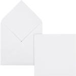 Weiße Briefumschläge quadratisch 