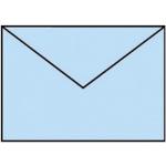 Himmelblaue Briefumschläge ohne Fenster DIN C6 5-teilig 