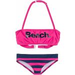 Reduzierte Pinke Bench Bandeau Bikinis für Kinder mit Schnalle aus Polyamid Handwäsche Größe 170 