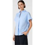 Blaue Gestreifte 0039 ITALY Blusenshirts & Schlusen aus Baumwolle für Damen Größe L 