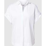 Weiße Kurzärmelige 0039 ITALY Blusenshirts & Schlusen aus Baumwollmischung für Damen Größe M 