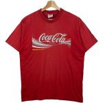 Rote Coca Cola T-Shirts für Herren Größe L 
