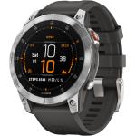 Reduzierte Schwarze Wasserdichte Garmin Smartwatches Dornschließe aus Silikon mit GPS mit Bluetooth mit Barometer für Herren 