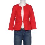 Reduzierte Rote Baumwollblazer aus Baumwolle für Damen Größe XS für den für den Herbst 