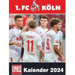Reduzierte Weiße Dumont 1. FC Köln Kalender 2024 mit Köln-Motiv 