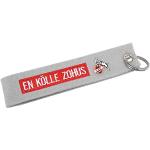 Rote Bestickte 1. FC Köln Filz-Schlüsselanhänger mit Köln-Motiv aus Filz 