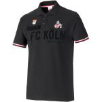 Schwarze Bestickte 1. FC Köln Herrenpoloshirts & Herrenpolohemden mit Köln-Motiv aus Baumwolle Größe 4 XL 