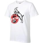 Weiße 1. FC Köln T-Shirts mit Köln-Motiv aus Baumwolle für Herren Größe XXL 