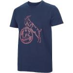 Blaue 1. FC Köln T-Shirts mit Köln-Motiv für Herren Größe 4 XL 