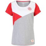 Rote Gestreifte Union Berlin T-Shirts für Damen Größe L 