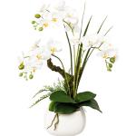 Weiße Künstliche Orchideen 