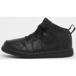 Schwarze Unifarbene Nike Jordan 1 High Top Sneaker & Sneaker Boots mit Klettverschluss aus Textil für Kinder Größe 17 