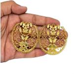 Runde Ohrringe & Ohrschmuck vergoldet handgemacht für Brautjungfern 