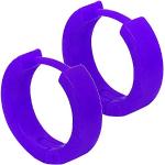 Violette Tumundo Runde Klappcreolen aus Kunststoff für Damen 