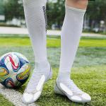 Weiße Fußballschuhe aus Kunstleder leicht für Damen 