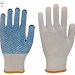 Blaue Strick-Handschuhe Größe 6 