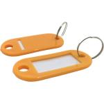 Orange Schlüsselanhänger & Taschenanhänger aus Kunststoff 100-teilig 