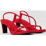 Rote Nachhaltige High Heels & Stiletto-Pumps mit Riemchen für Damen Größe 36 
