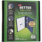 1 Staples Better View Binder with D-Rings, Green b