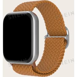 1 Stück Damen Kaffee Nylon Apple Watch Band 45/49/38/40/41/42/44mm, kompatibel mit Apple Watch Ultra/SE/9/8/7/6/5/4/3/2/1 Apple Watch Strap