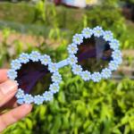 Reduzierte Blumenmuster SheIn Runde Runde Brillen für Kinder 