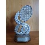 1 Tennis Figur Tennisschläger Neutral 27cm mit Gravur (Sieger Pokale Doppel)