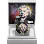 1 Unze Silber Albert Einstein 2024 (Auflage: 100 | teilvergoldet)