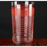 Rote Vintage Wassergläser aus Glas 