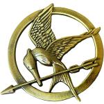 Goldene Tribute von Panem Katniss Everdeen Metallbroschen für Partys 