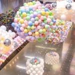 Pinke Runde Luftballons 100-teilig 