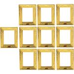 10 Stücke Mini Golden Rahmen Bilderrahmen Fotorahmen Wanddeko für 1:12 