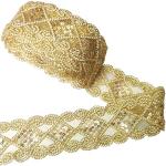 Goldene Spitzenbänder mit Ornament-Motiv 