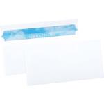 Weiße Briefumschläge ohne Fenster DIN lang 100-teilig 