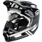 100% Fullface Helm Trajecta , Schwarz Weiß, XL