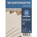 Blaue Karteikarten DIN A6 100-teilig 