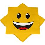 Reduzierte Emoji Smiley Papierservietten 20-teilig 