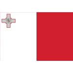 100 Stück "Flaggen und Banner" 5cm breit -selbstklebende "Malta" ES-FL-MLT-5-G-L