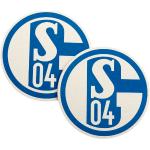 Royalblaue Schalke 04 Bierdeckel aus Filz 
