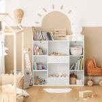 Reduzierte Weiße Bücherregale für Kinderzimmer aus Massivholz Breite 0-50cm, Höhe 100-150cm 