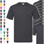 Pastellblaue Melierte T-Shirts aus Baumwolle Größe XL 10-teilig 