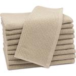 Braune Gästehandtücher aus Baumwolle maschinenwaschbar 30x50 10-teilig 