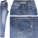 Dunkelblaue Blue Fire Skinny Jeans aus Denim für Damen 