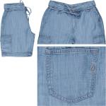 Hellblaue Blue Fire Jeans-Bermudas aus Denim für Damen 
