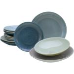 Reduzierte Blaue CreaTable Geschirrsets & Geschirrserien 27 cm aus Keramik 12-teilig 