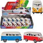 Rote Welly Volkswagen / VW Bulli / T1 Transport & Verkehr Spielzeug Busse aus Metall 