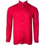 Reduzierte Rote Casual 120% LINO Leinenhemden aus Leinen für Herren Größe 3 XL 