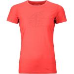 Korallenrote Ortovox T-Shirts aus Polyamid für Damen Größe S für den für den Sommer 