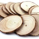 Reduzierte Holzscheiben 