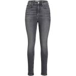 Graue JJXX Skinny Jeans mit Reißverschluss aus Denim für Damen 