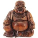 Asiatische 12 cm Ciffre Buddha Figuren aus Holz 